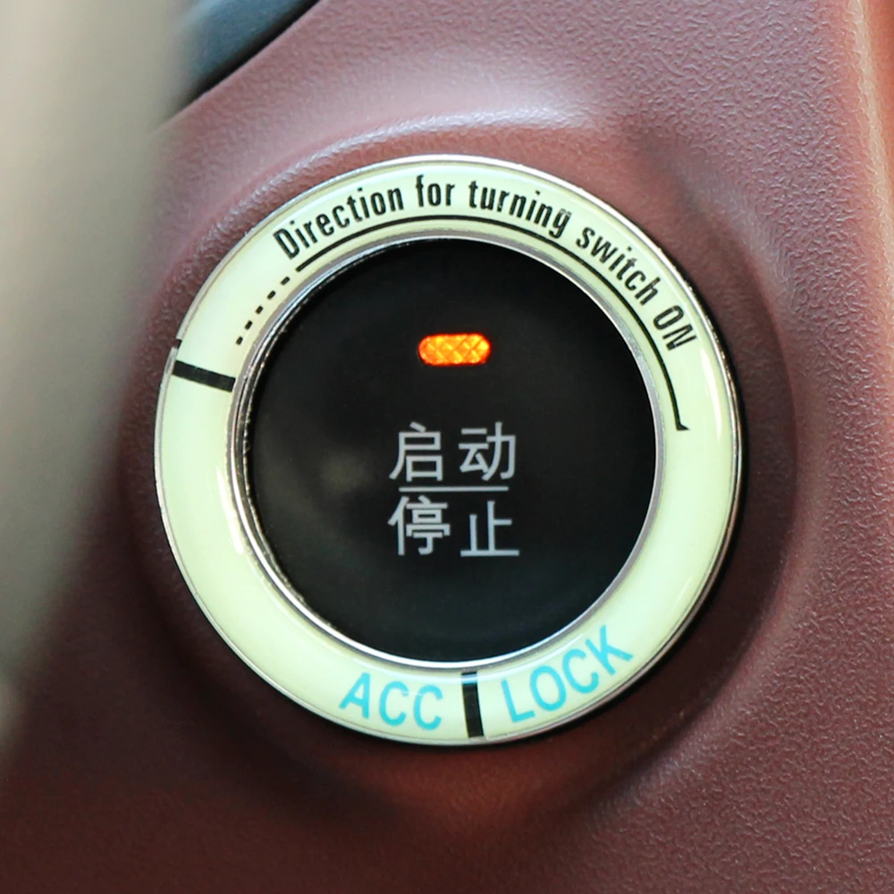 

Lumiuous Car Engine Ignition Key Ring for Porsche 911 918 Cayenne Macan Panamera Cayman Carrera Boxster