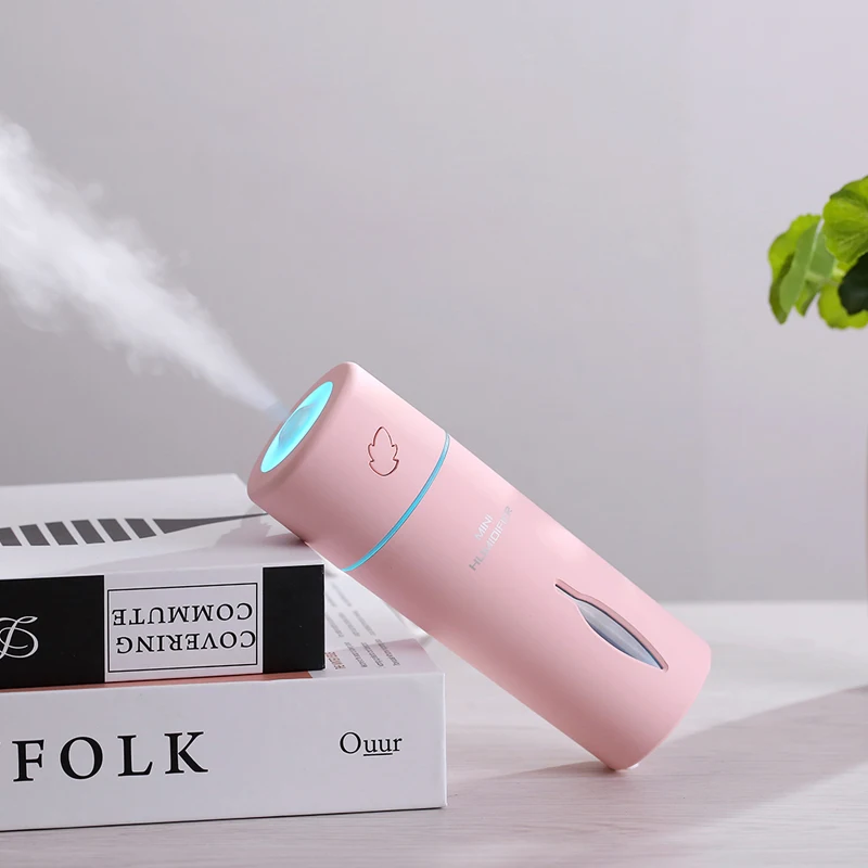 

Car air humidifier USB 150ml Mini freshener Leaf Ultrasonic Essential Oil Diffuser LED Air Purifier Mist Maker Office Home