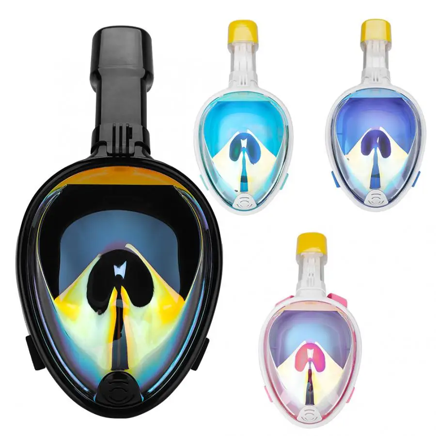 

Full Face Diving Mask Anti-fog Snorkeling Mask Underwater Scuba Face Mask Children/Adult Glasses Training Dive Equipment