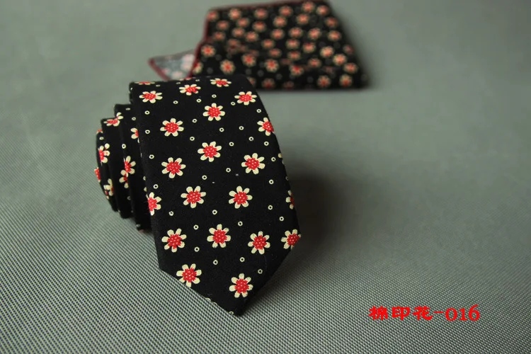 RBOCOTT Цветочные Галстуки для мужчин из хлопка с принтом Мужские галстуки 6 см тонкий шейный галстук узкие галстуки для свадебной вечеринки