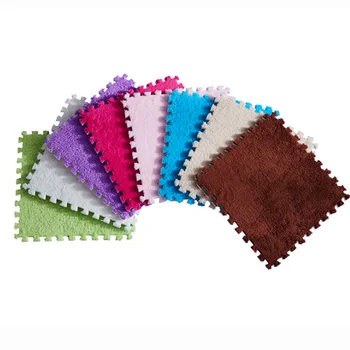 

1Piece Plush Foam Puzzle Kids Rug 30*30*1cm Carpet Split Joint EVA Baby Play Mat Indoor Soft Activity Puzzle Mats