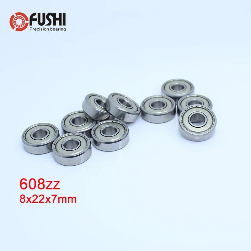 608ZZ Bearing ABEC 7 ( 10 PCS ) 8x22x7mm Miniature Ball Bearings 608Z ...