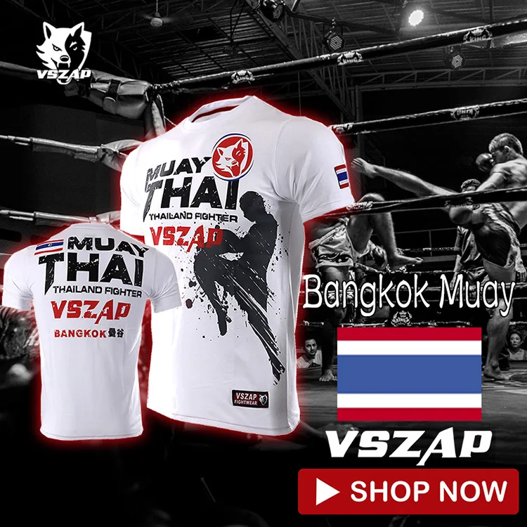 Футболка VSZAP Thailand boxing MUAY THAI тренировочная Боевая футболка