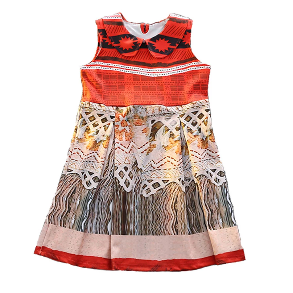 PaMaBa/платье для маленьких девочек с изображением Моаны; фантазийное платье; вечеринка на день рождения; нарядное платье Vaiana; летняя детская одежда; пляжный костюм принцессы vestidos