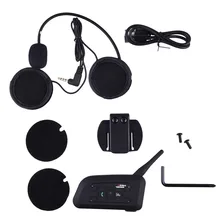 Motorcycle Bluetooth Helmet Intercom 1200M Full Duplex 6 riders Wireless BT Interphone Headsets Communication System US plug