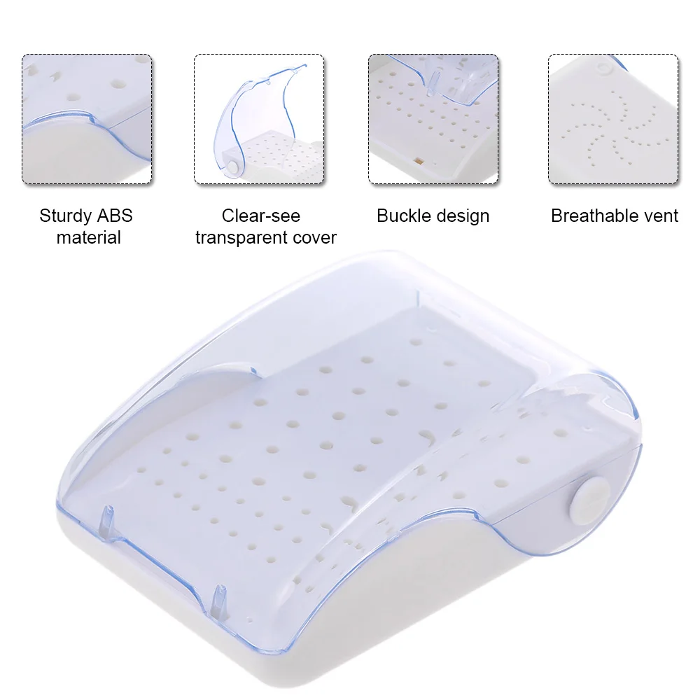 60 отверстий FG ra держатель сверла блок зубные боры стенд стерилизуемый Органайзер контейнер дисплеер с прозрачной крышкой