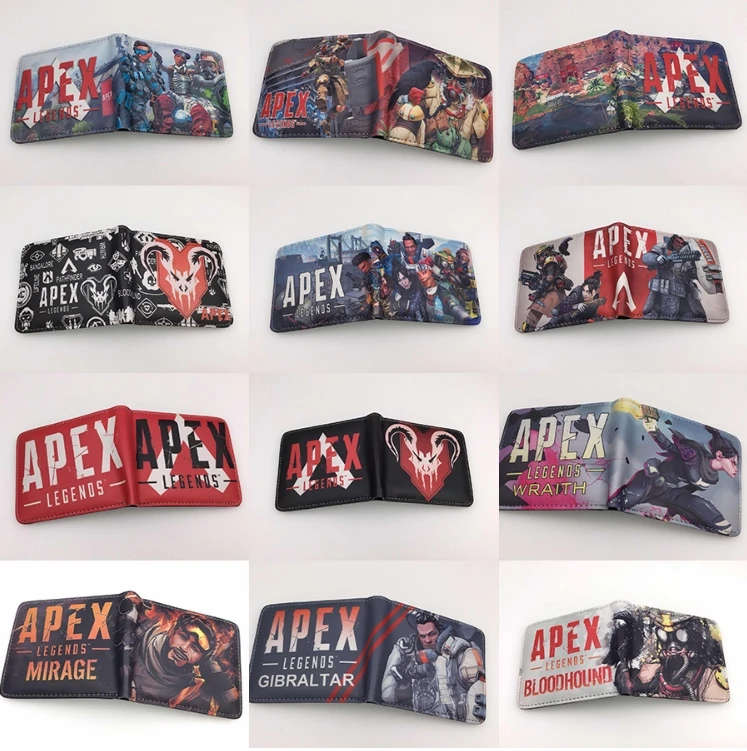 

Hot Game Apex Legends Purse toy Leather PU Card Holder Short Wallet Creative Gift for Teenager Wallets toy gift