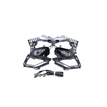 

CAPQX For VW JETTA 2017 2018 Refit Front Bumper Driver Fog Light Upgrade Fog Light Replacement Lamp Clear Fog lamp DRL light