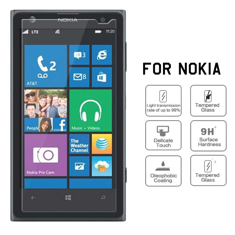 CAMDEMS 100 шт. Закаленное Стекло Защитная Пленка Для Microsoft Nokia Lumia 535 550 630 640 650 930 950 950XL 1020