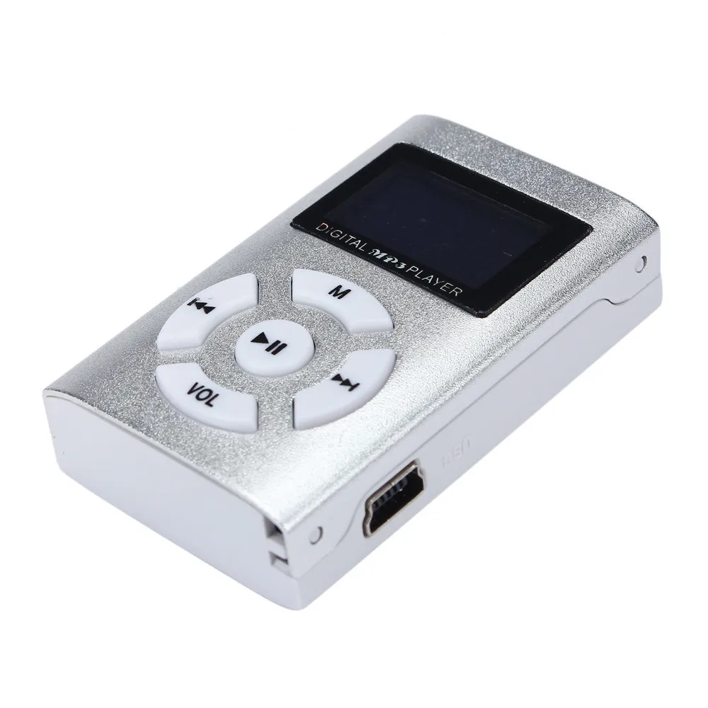 Горячий USB мини MP3-плеер ЖК-экран Поддержка 32 ГБ Micro SD TF карта стильный дизайн спортивный компактный не FM