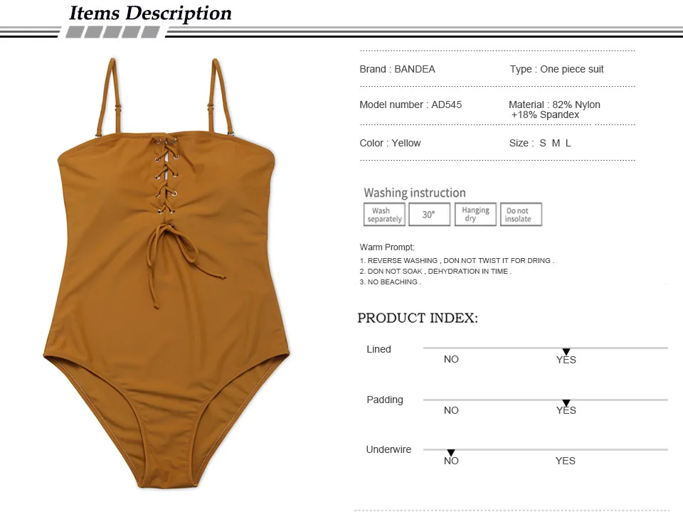 545 swimsuit detail