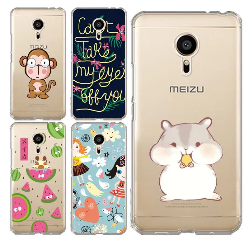 Monkey Soft Clear TPU Phone Case For meilan MX6 pro6 U20 U10 A5 M5 M5S E E2 Leave Love Flora Printed Coque Cover Free Shipping | Мобильные