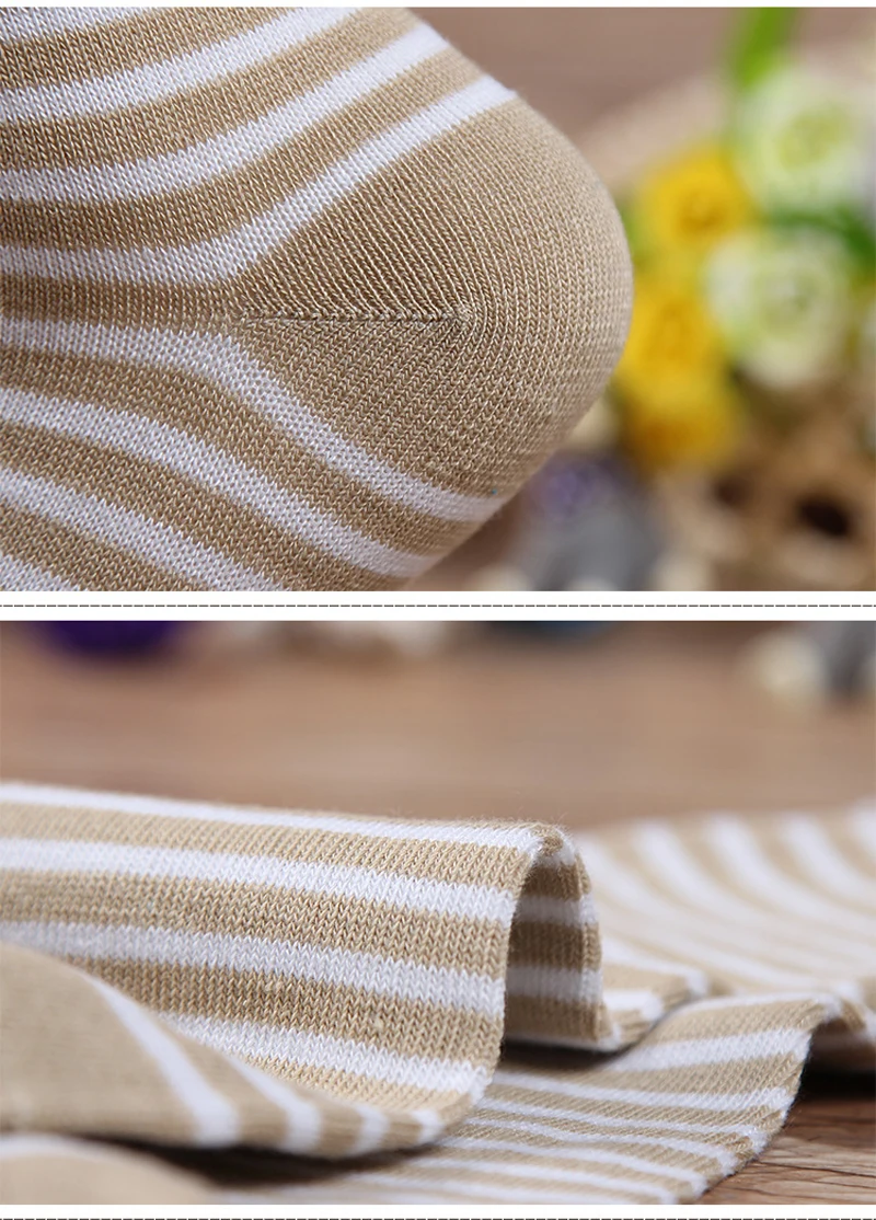 5 пар классических модных разноцветных носков в полоску женские милые короткие носки без пятки в свежем Стиле на весну и осень для женщин Meias