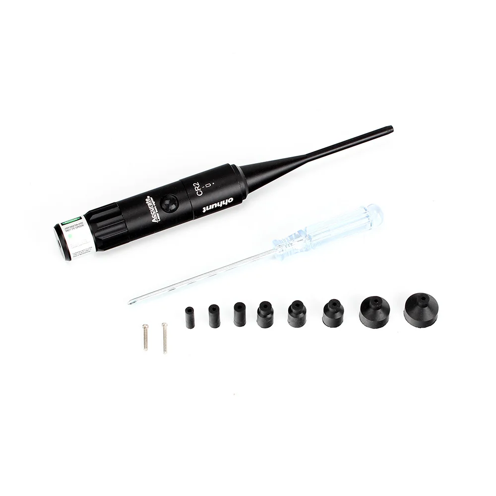 ohhunt Green Laser Bore Sight kit for .22 to .50 Caliber Scope Rifles Handgun Green Dot BoreSighter with OnOff Switch (5)