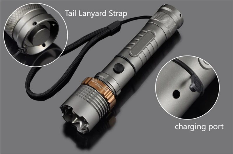 3800 люмен XM-L T6 5 режимов светодиодный тактический фонарик водонепроницаемый лампы факел Охота вспышки света Фонарь для кемпинга z93