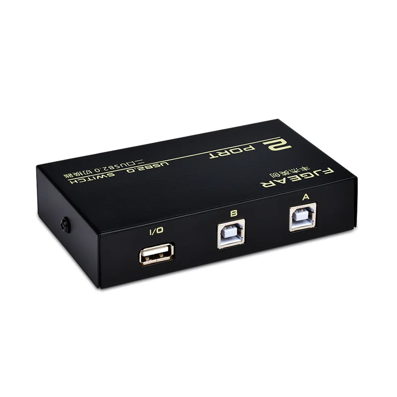 2 порта USB 2,0 ручное устройство переключения коробка для 2 компьютера ПК для обмена 1 принтер сканер коммутатор FJ-1A2B