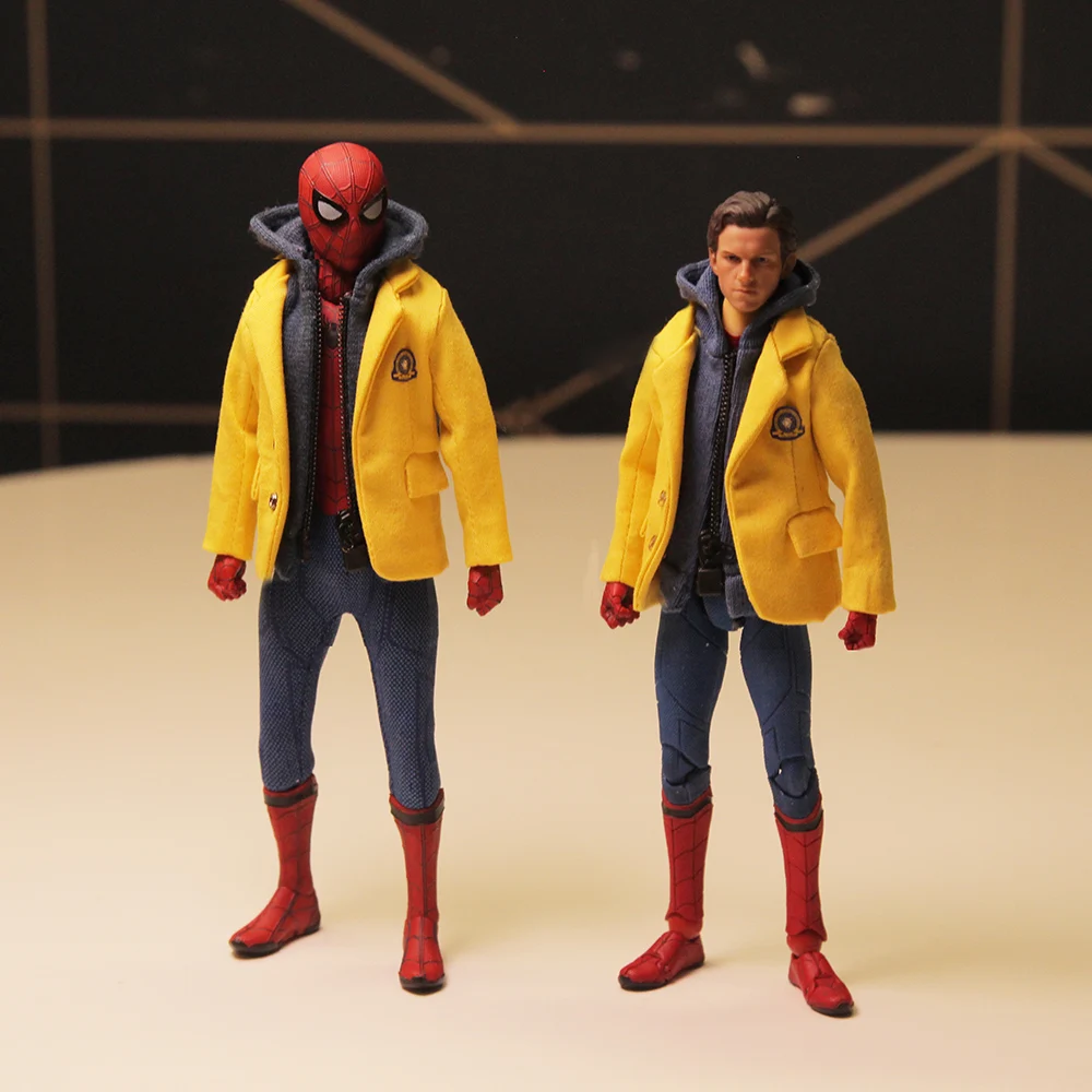

Estartek 1/12 Customized SpiderMan Dutch Brother School Uniform for 6inch Mafex Mezco Action Figure DIY