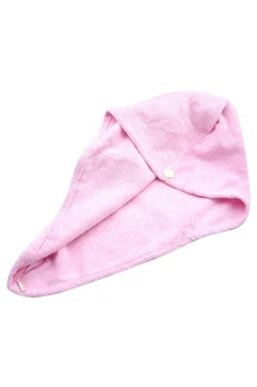 

SZS Hot 1PC Magic Microfiber Hair Drying Towel Cap Bath Head Wrap Pink