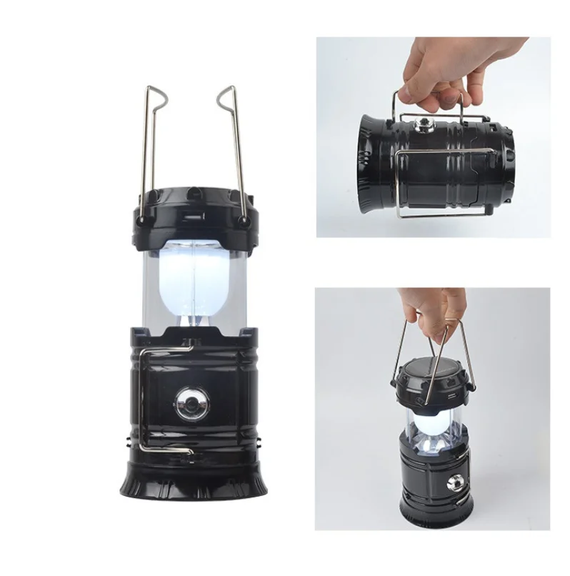 

Portable USB LED Rechargeable Lantern Solar Power Camping Lantern Lamp for Outdoor Camping Hiking Light Fishing Wroking
