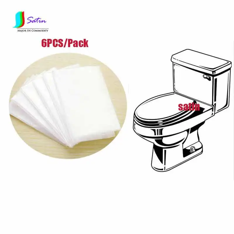 O0029 6PCS*12Pocket 72PCS/Lot Hygienic Pocket Waterproof Double Layer PE Cover Clear Disposable