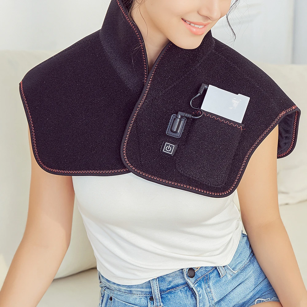 

Heating Vest Blanket Electric Moxibustion Shawl Neck Shoulder Heating Pad Cervical Multiple Electric Phoulder Protection Warm*