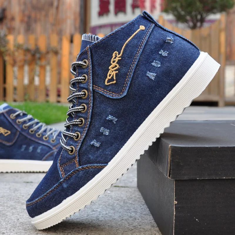 Spring Canvas Men's Shoes Blazers Air Force High-Uppers Leisure Student Board Shoes Student
