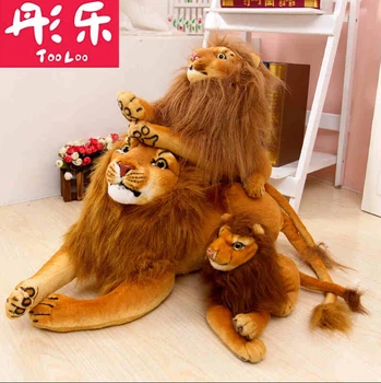 

Candice guo plush toy stuffed doll simulated imitate prostrate tiger lion model children baby kid Christmas birthday gift 1pc
