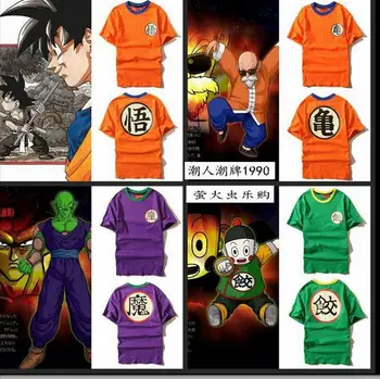 

Dragon Ball Z T shirt Anime Son Goku DBZ kame Kanji Saiyan cosplay mens tshirt tee