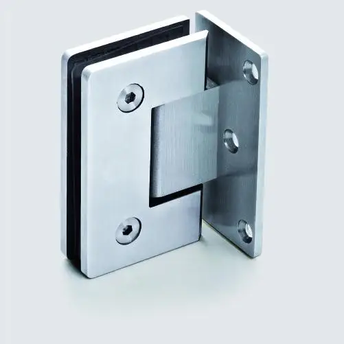 ViaGasaFamido 90 Degree Shower Door Square Fixed Clamp with Large Leg,Glass Door Brackets Support,Shower Doors Partition Hinge Stainless Steel Polished Chrome ViaGasaFamido 90 Degree Shower Door Square Fixed Clamp with Large Leg,Glass Door Brackets Support,Shower Doors Partition Hinge Stainless Steel Polished Chrome