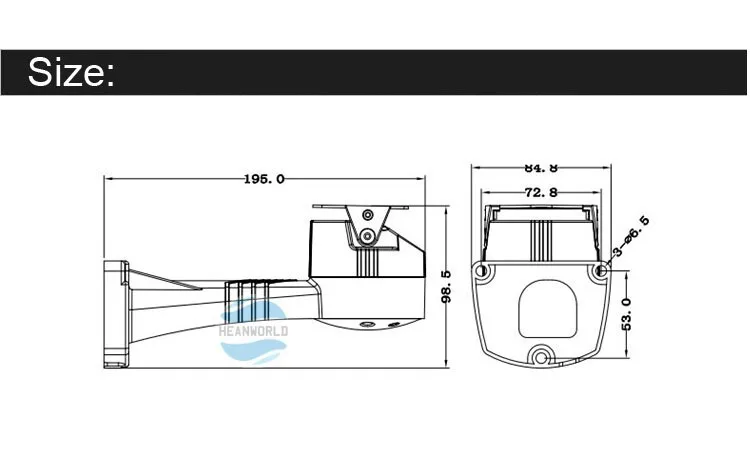 Heanworld RS485 электрический вращающийся кронштейн для камеры системы видеонаблюдения Держатель подставка держатель PTZ вращающийся PAN TILT Интеллектуальный кронштейн