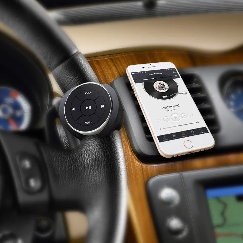 Беспроводной bluetooth media remote руль удаленного мобильного MP3 воспроизведения музыки