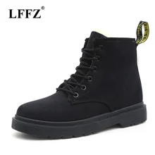 Lzzf/ г., Зимние Модные женские ботильоны на меху водонепроницаемые черные женские ботинки с высоким берцем женские короткие ботинки