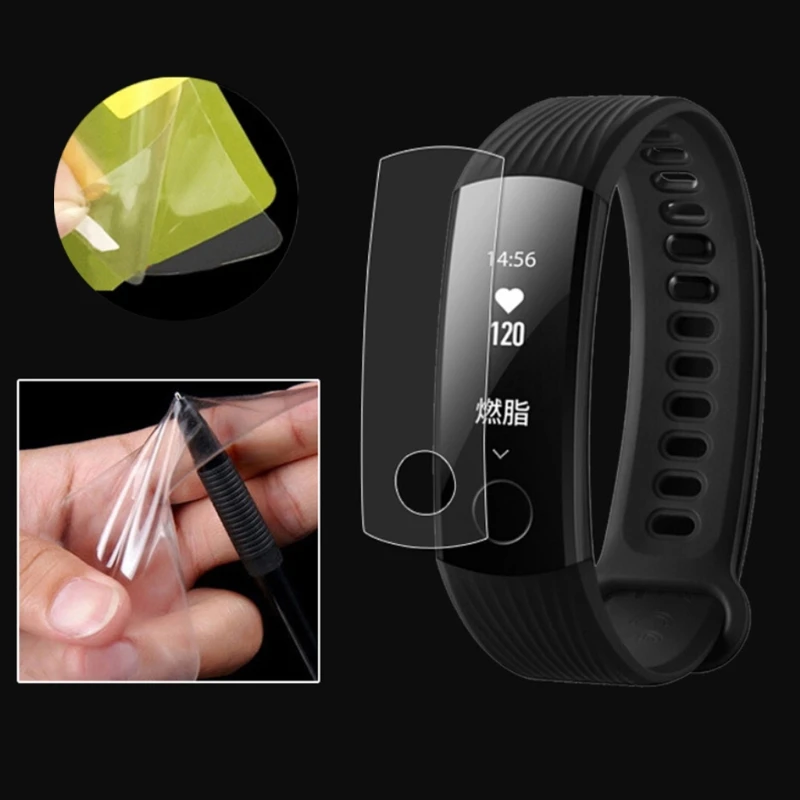 New TPU Ultra Thin Screen Protector For Huawei Honor Band 3 Youth Smart Watch
