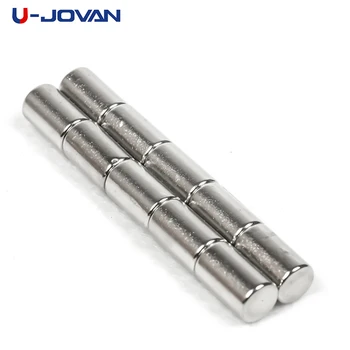 

U-JOVAN 20pcs 6 x 10 mm Round Cylinder Super Strong Magnet Rare Earth 6x10mm Permanent Neodymium Magnets 6*10