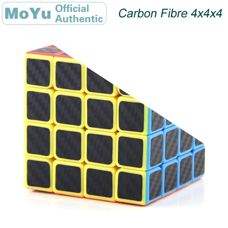 

MoYu MF4 Carbon Fibre Sticker 4x4x4 Magic Cube 4x4 Cubo Magico Professional Neo Speed Cube Puzzle Kostka Antistress Fidget Toys