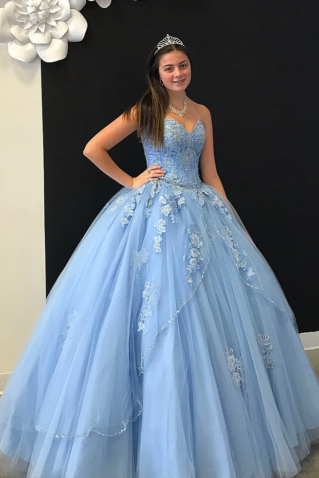 Vestidos de 15, синие наряды принцессы бальное платье без бретелек Quinceanera бальное платье украшенное бусами милые 16 платье с юбкой из тюля;