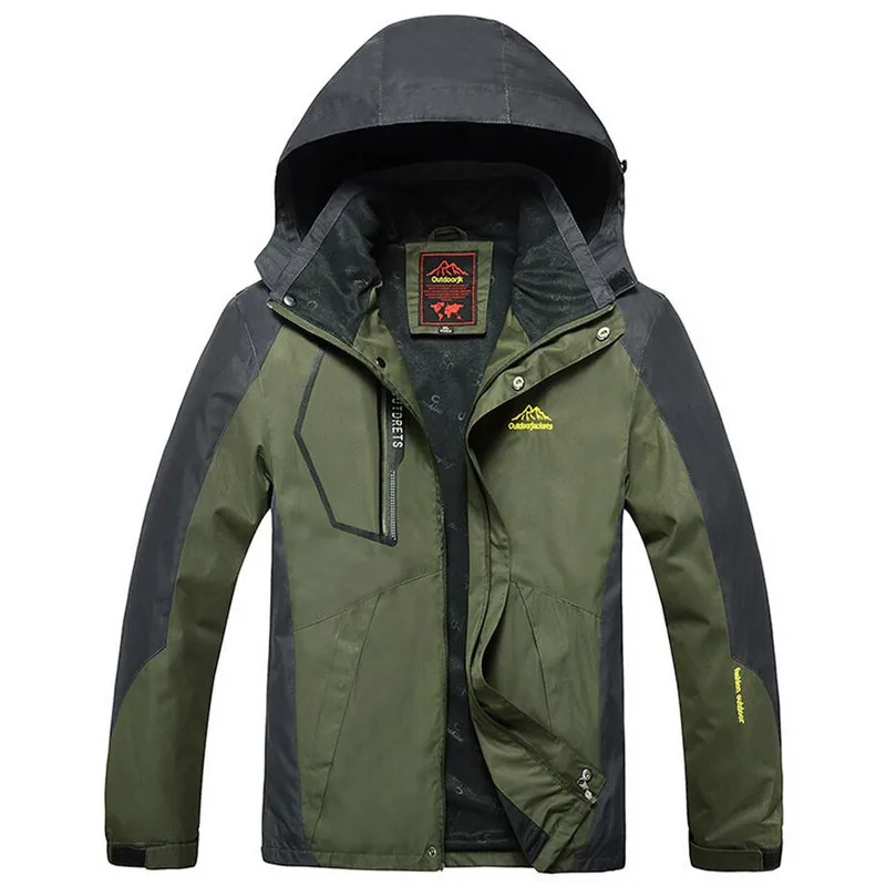 Jacket Men Outwear Waterproof Windbreaker Hooded Jackets Mens Sportswear Coat Outwear Military Tact