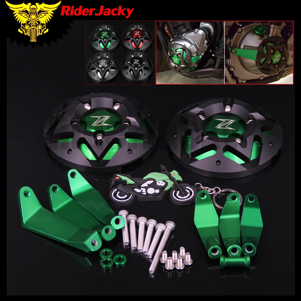 

RiderJacky Z900 NEW Engine Guard Protector Engine Guard Case Slider Cover Protector Set For KAWASAKI Z 900 2017 2018