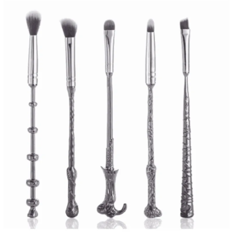 Hot Sale 5pcs Harry Potter Wand Makeup Brushes Set Mug Wizard Storybook Mugs Make Up Brush