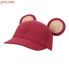 JAYCOSIN 1 шт. женская теплая шерсть фетровая шляпа с трехмерными ушками Женская Шерстяная кепка Милая Повседневная Кепка с ушками z1211