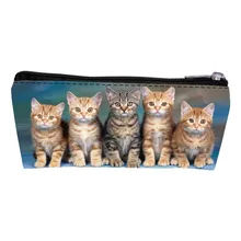 Лидер продаж Оксфорд с принтом кота для девочек портмона Для женщин ключ кошелек подростков кошелек дети детские ручки сумки для детей