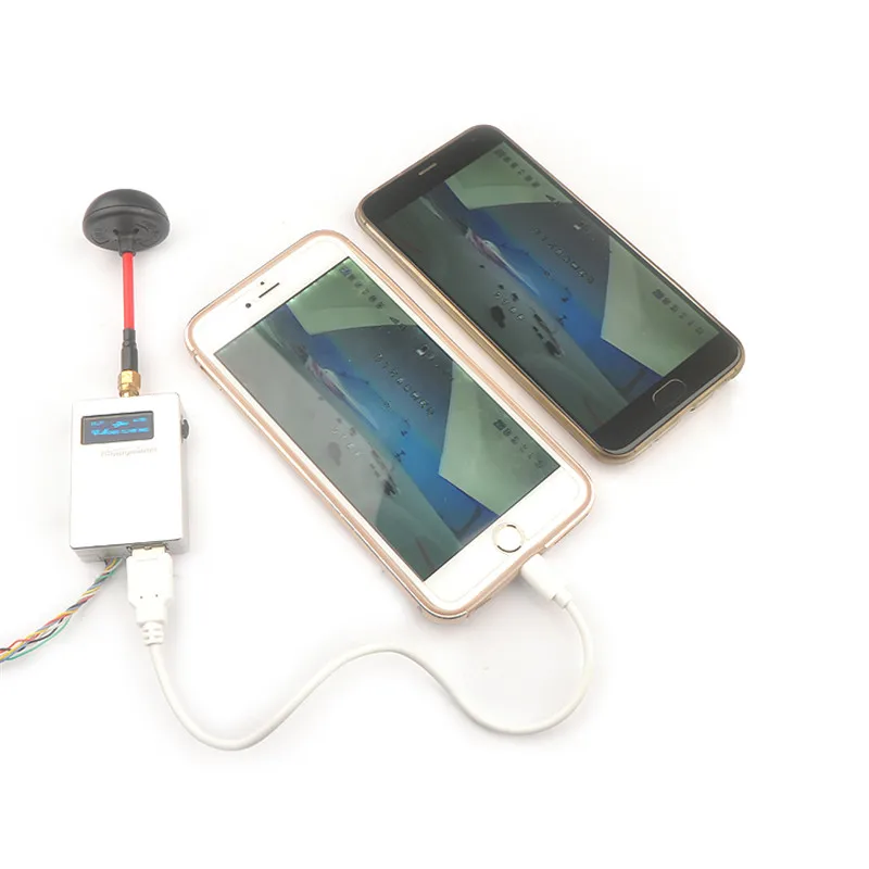 

Happymodel CNC VMR48 5.8G 48ch AV Receiver for IPhone Android IOS Smartphone Mobile Tablet Integrated OLED Screen DVR Function