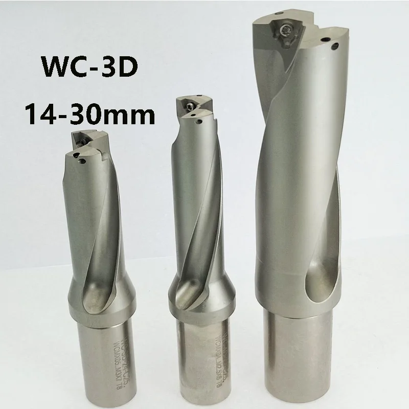 

1pcs U drill quick drill WC 3D 14-30mm C25 depth Shallow Hole drill for Each brand WC series blade