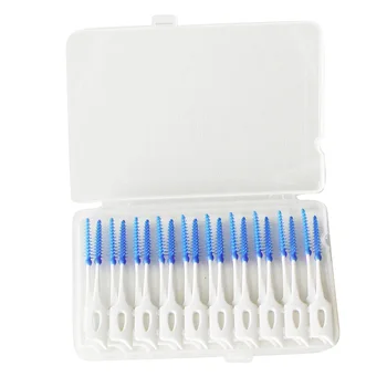 

40pcs Interdental Between Teeth Floss Brush Elastic Massage Gum Toothpick with soft bristles toothbrush cleanering For Oral Care