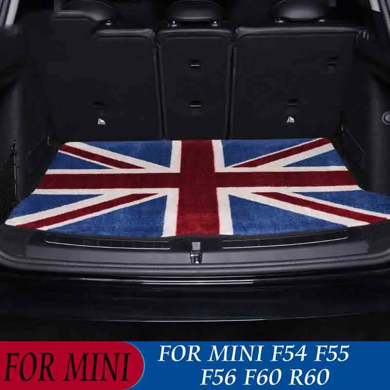  Union Jack Car Floor Rear Trunk Mat Cargo Auto Protected For Mini Cooper One JCW F54 F55 F56 F60 R6