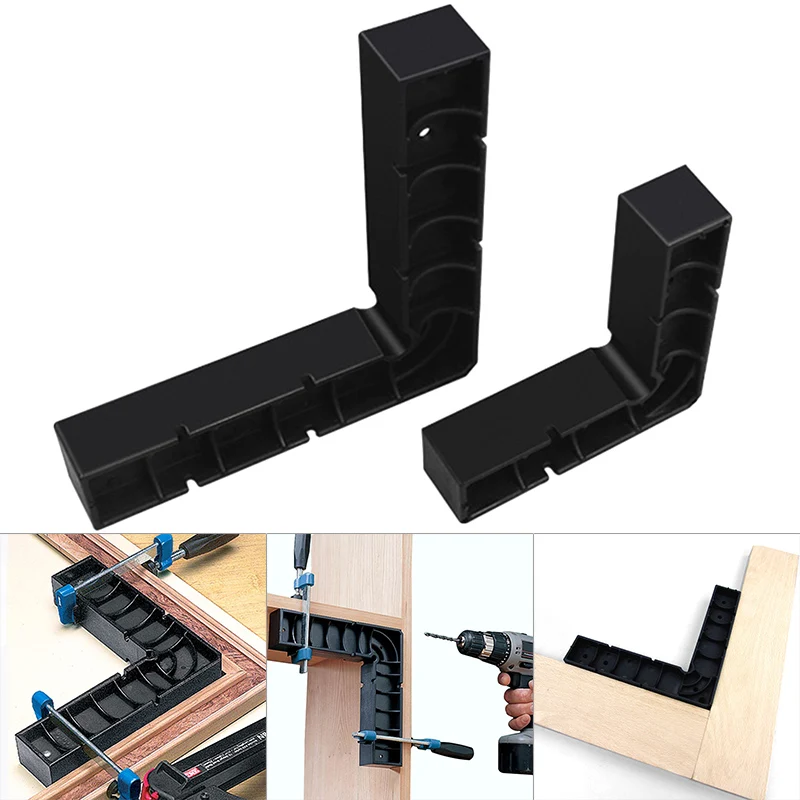 

New 2 Pcs Woodworking Right Angle Positioning Block Auxiliary Positioner Corner Clamping Tools SF66