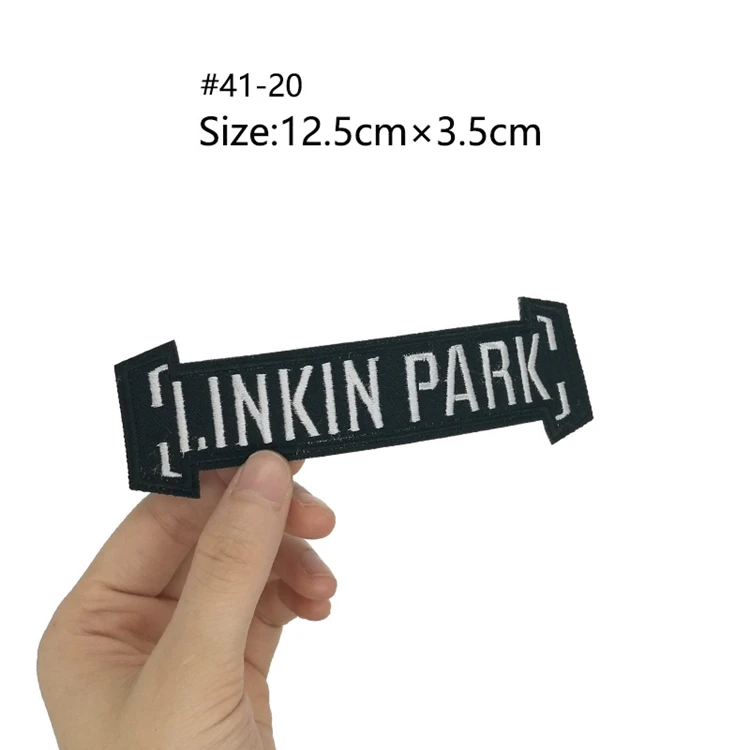 Foo fightors MY CHEMICAL Pearl jam Романтика королева Linkin Park вышитая музыкальная группа патч футболка Передача Рок Панк значок - Цвет: Антикварный цинк