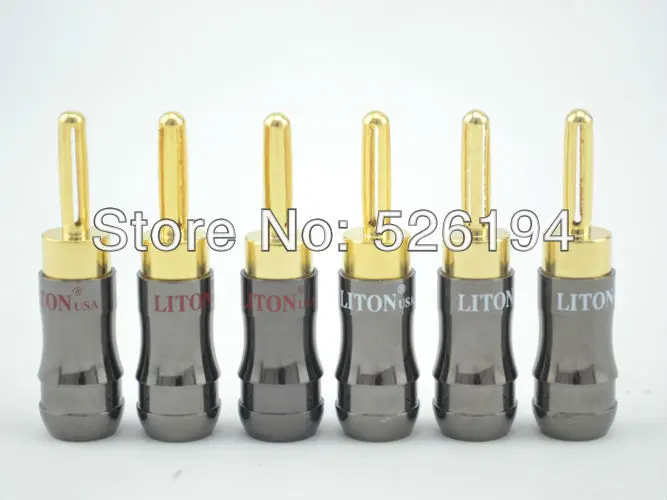

Hi-End Liton speaker cable connector banana plug 4pcs