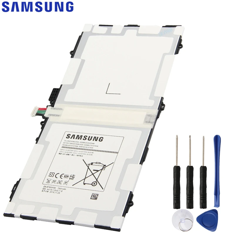 Дешево Оригинальная сменная батарея samsung для Galaxy Tab S 10,5 SM T805c T800 T801 T805 T807 настоящая батарея для планшета EB BT800FBC