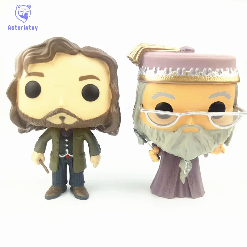 

NEW 10cm Harri Potter Dumbledore srius black Mcgonagall action figure Bobble Head Q Edition no box for Car Decoration